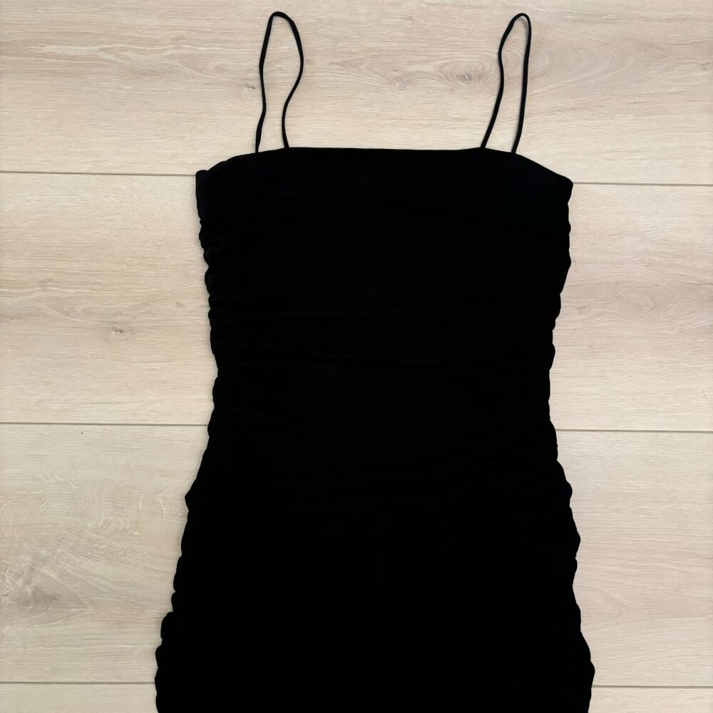 Pinko Ruched Spaghetti String Slim-Fit Dress - Picture 4 of 6